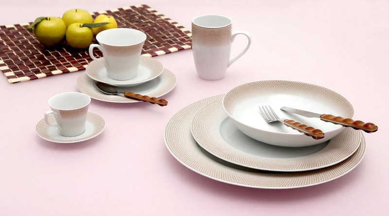 Σετ Φλυτζάνια Τσαγιού 6τμχ Πορσελάνης 220ml Bonito Brow